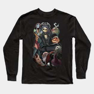 Pumpkin King Nightmare Before Christmas Jack Skellington Long Sleeve T-Shirt